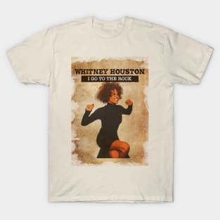 Vintage Old Paper 80s Style Whitney Houston T-Shirt
